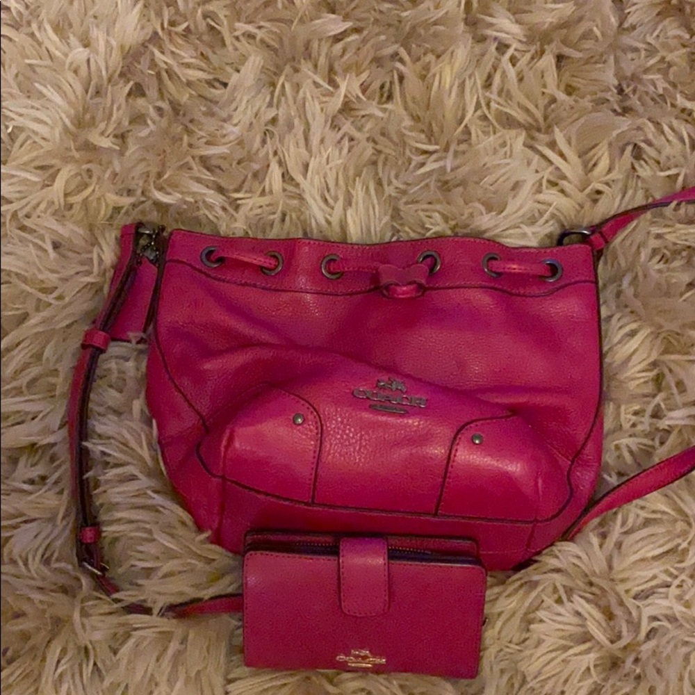 Coach Drawstring Shoulder Bag